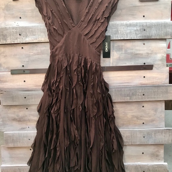 DKNY Donna Karan New York Brown Size 6 Dress - Picture 2 of 8